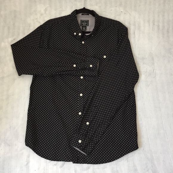 Artistry in Motion Shirt Mens Large Slim Fit Button Down 100% Cotton Waist Darts - Picture 1 of 12